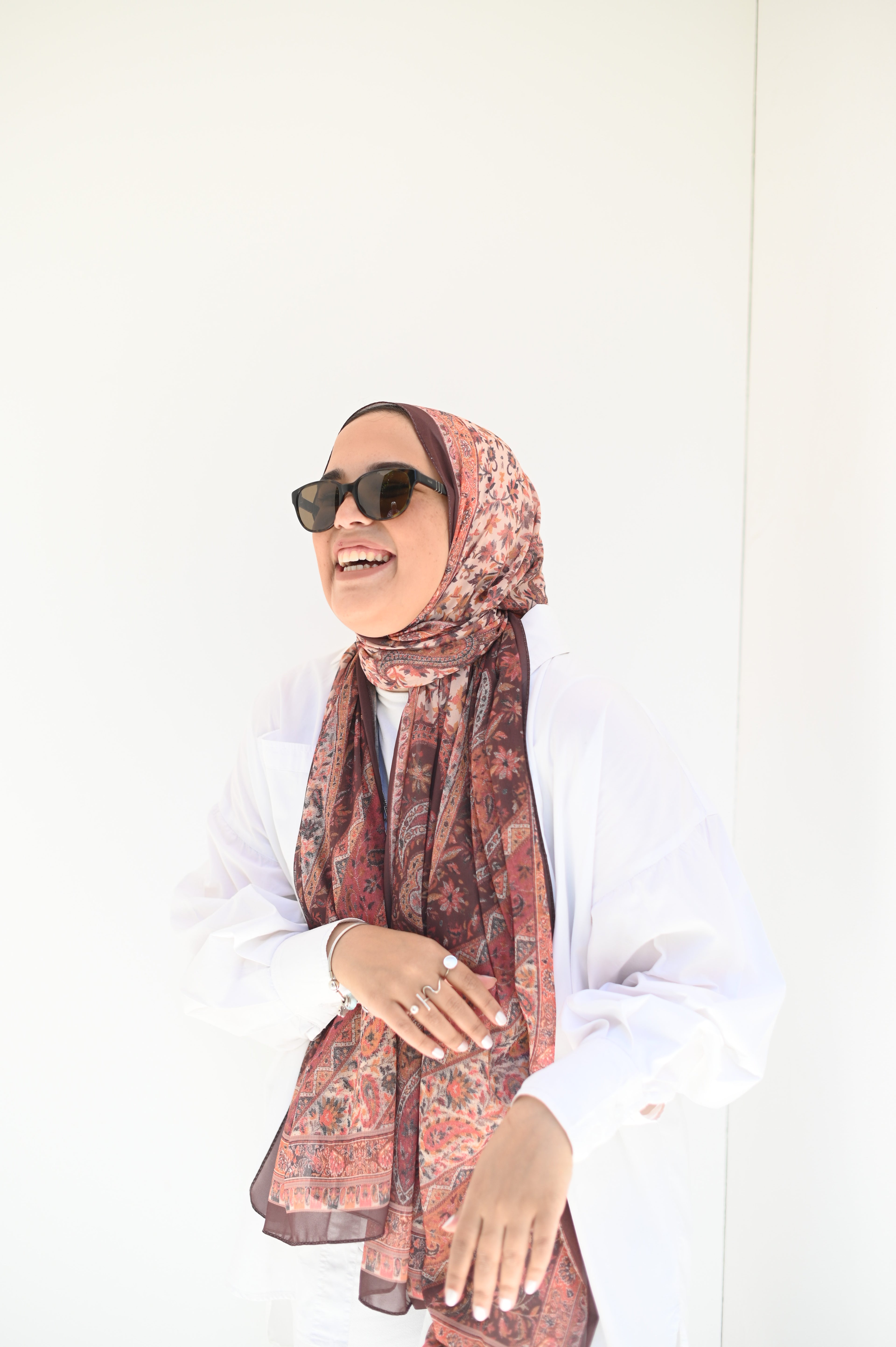 Rustic Bloom Chiffon Scarf