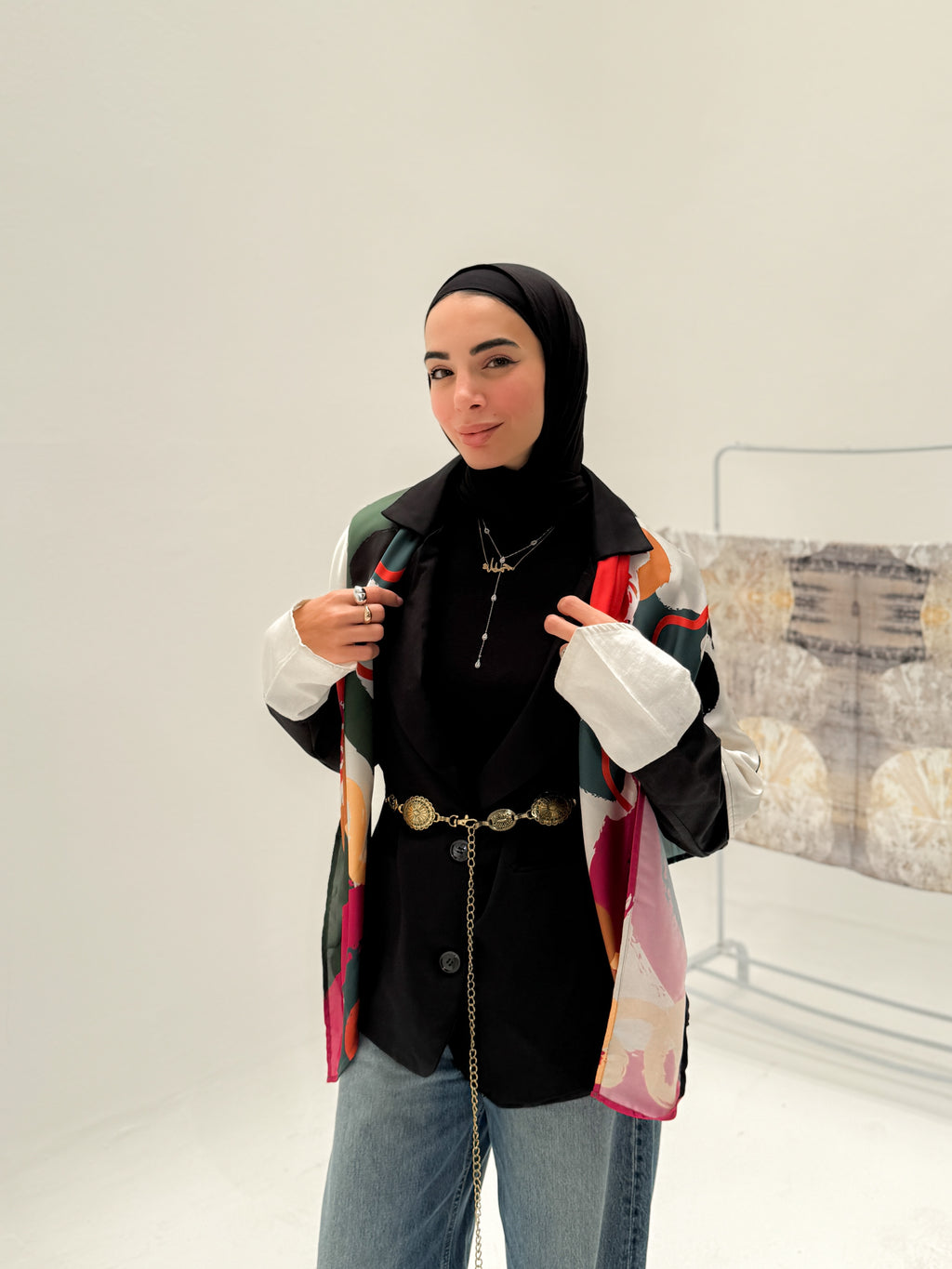 Satin Squre Shal - BOHO