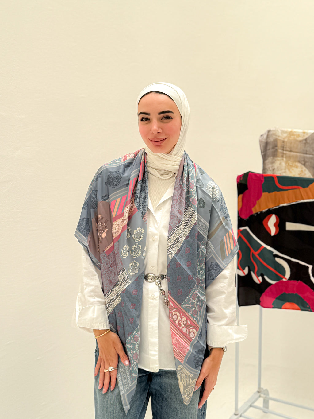 Square satin square - Velvet Mosaic