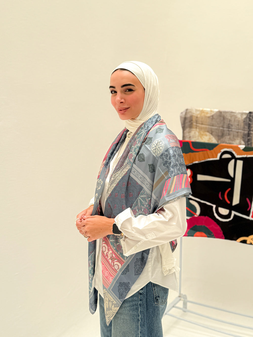 Square satin square - Velvet Mosaic