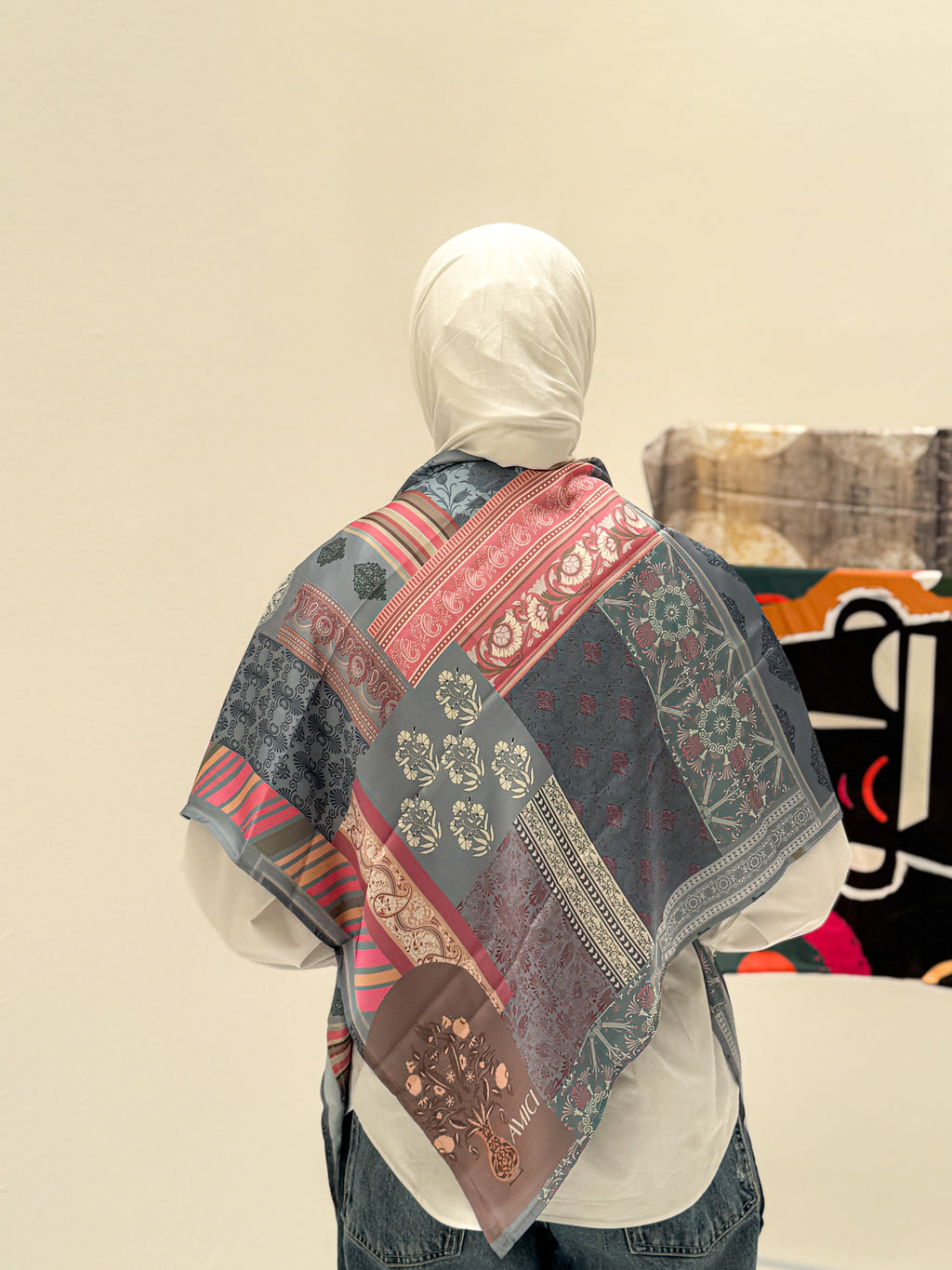 Square satin square - Velvet Mosaic