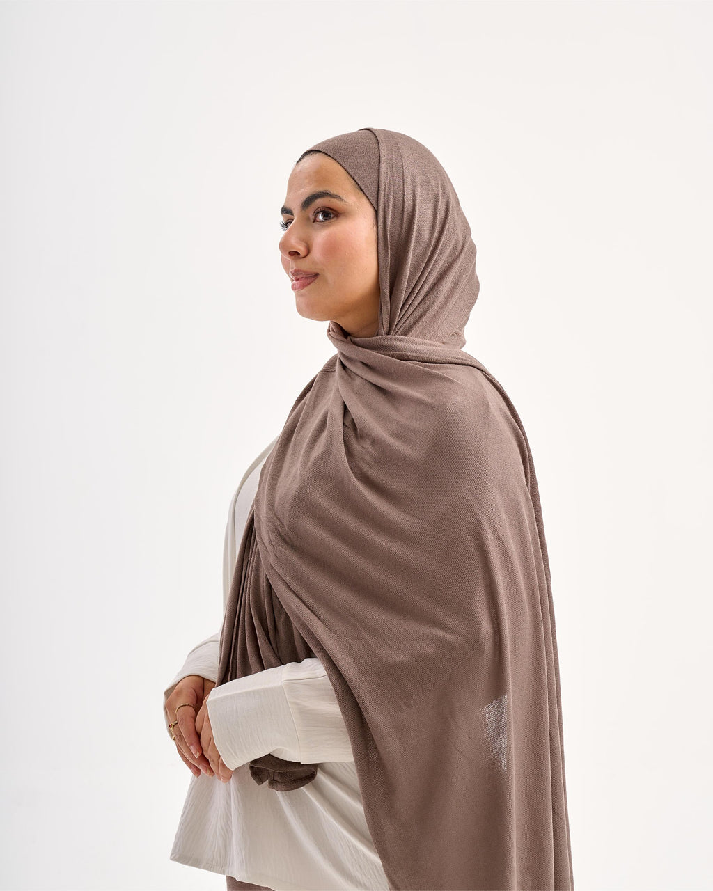 Light Weaves lycra scarf - Cafe