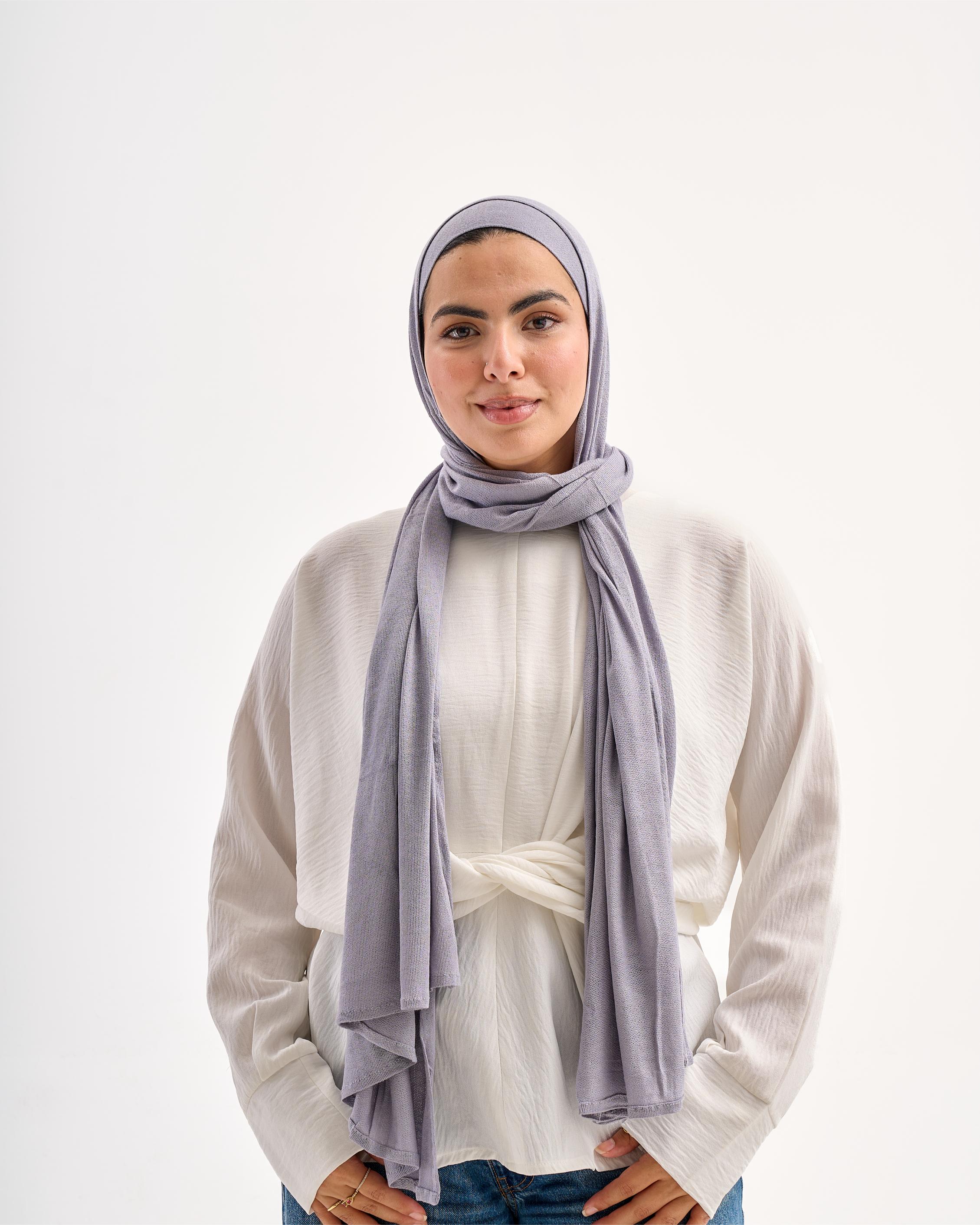 Light Weaves lycra scarf - Grey