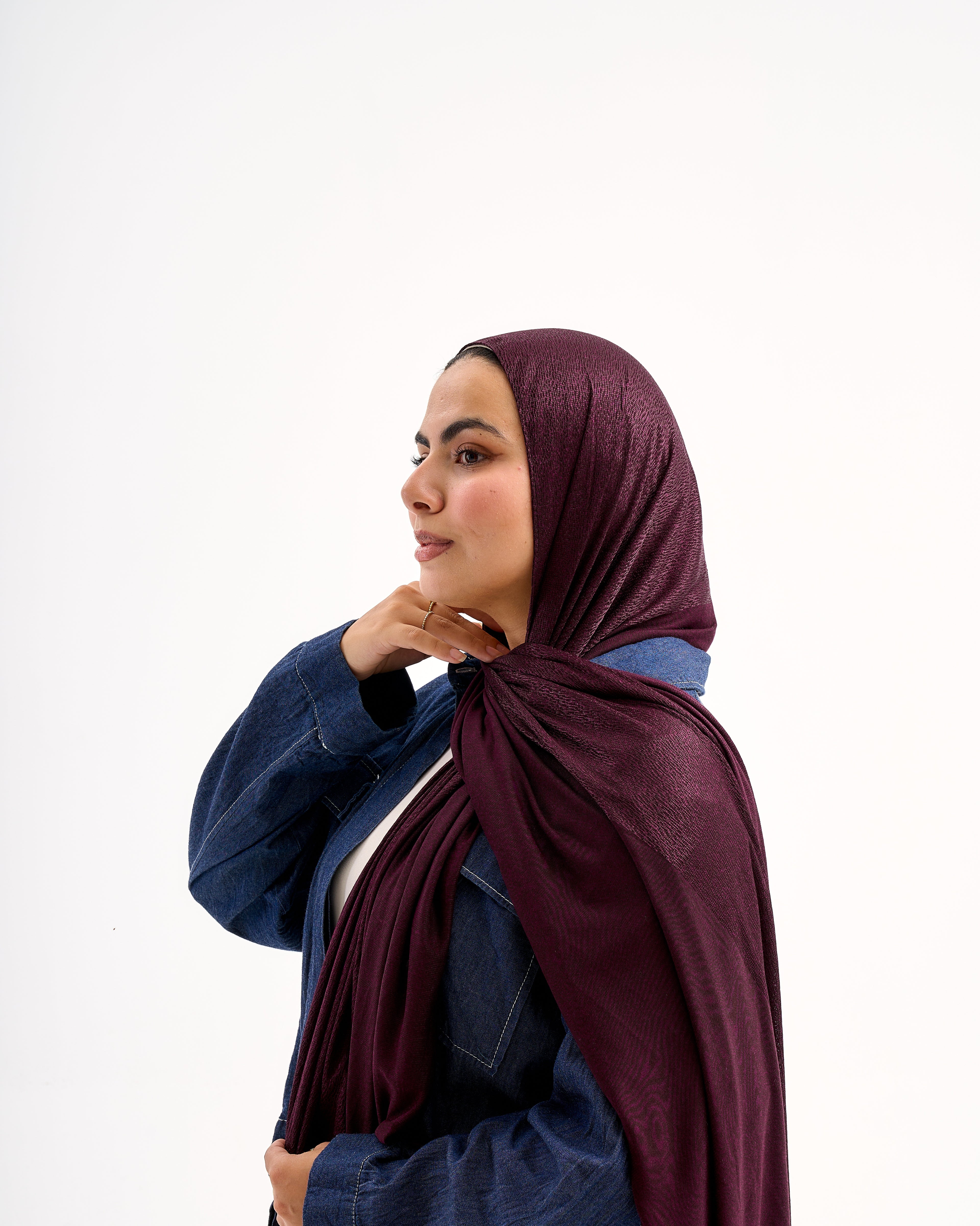 Serene Dual Stretch scarf - Burgandy