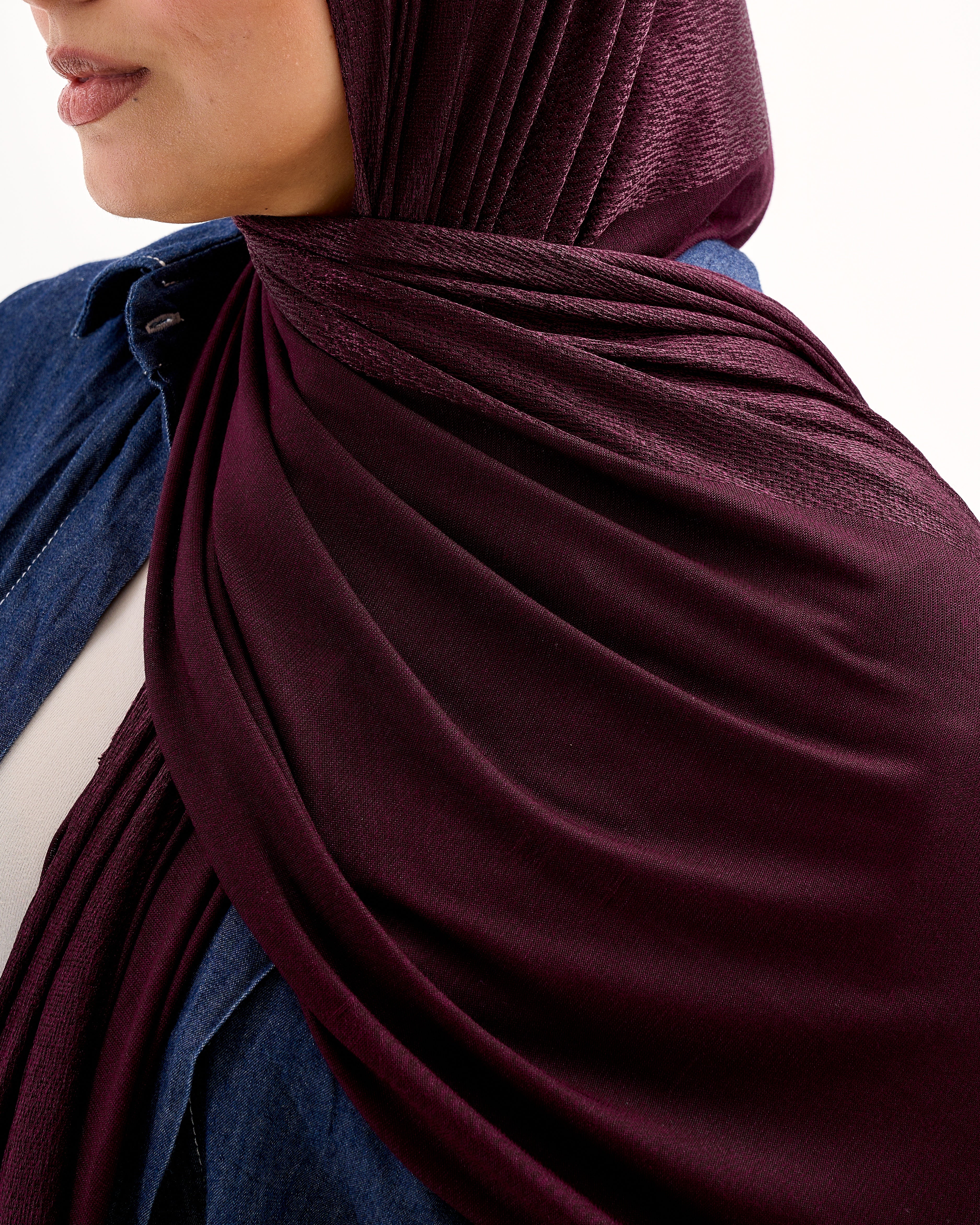 Serene Dual Stretch scarf - Burgandy