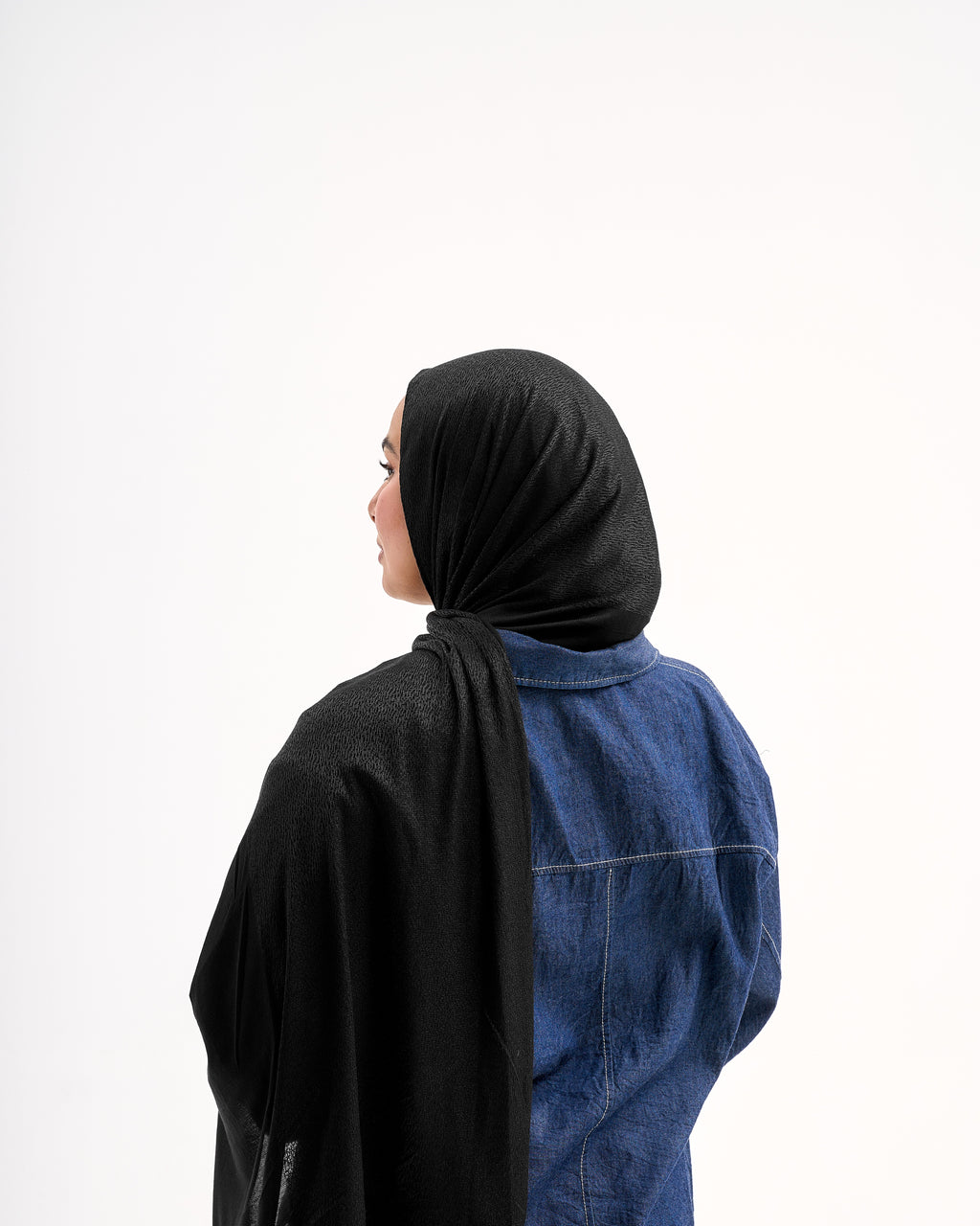 Serene Dual Stretch scarf - Black