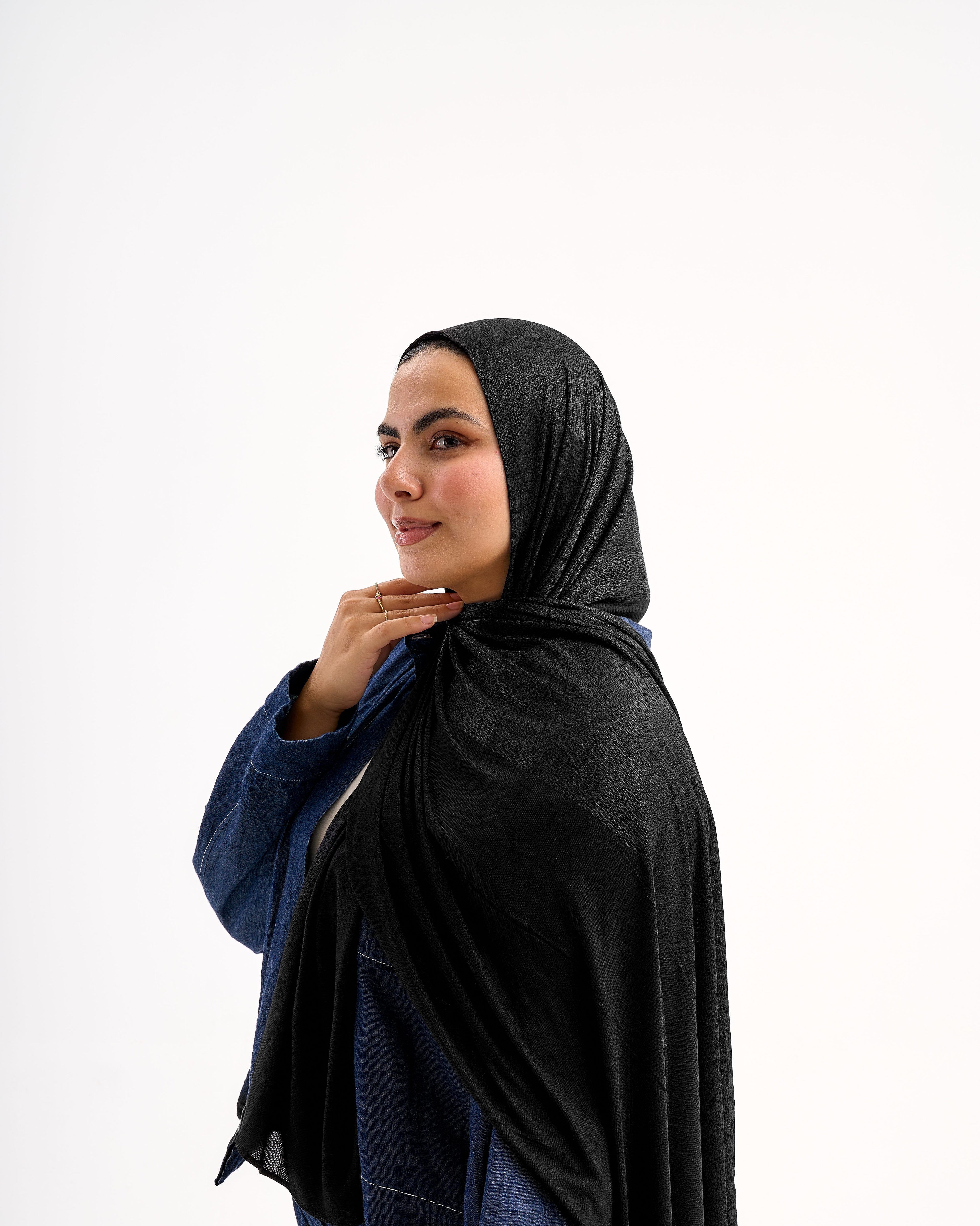 Serene Dual Stretch scarf - Black