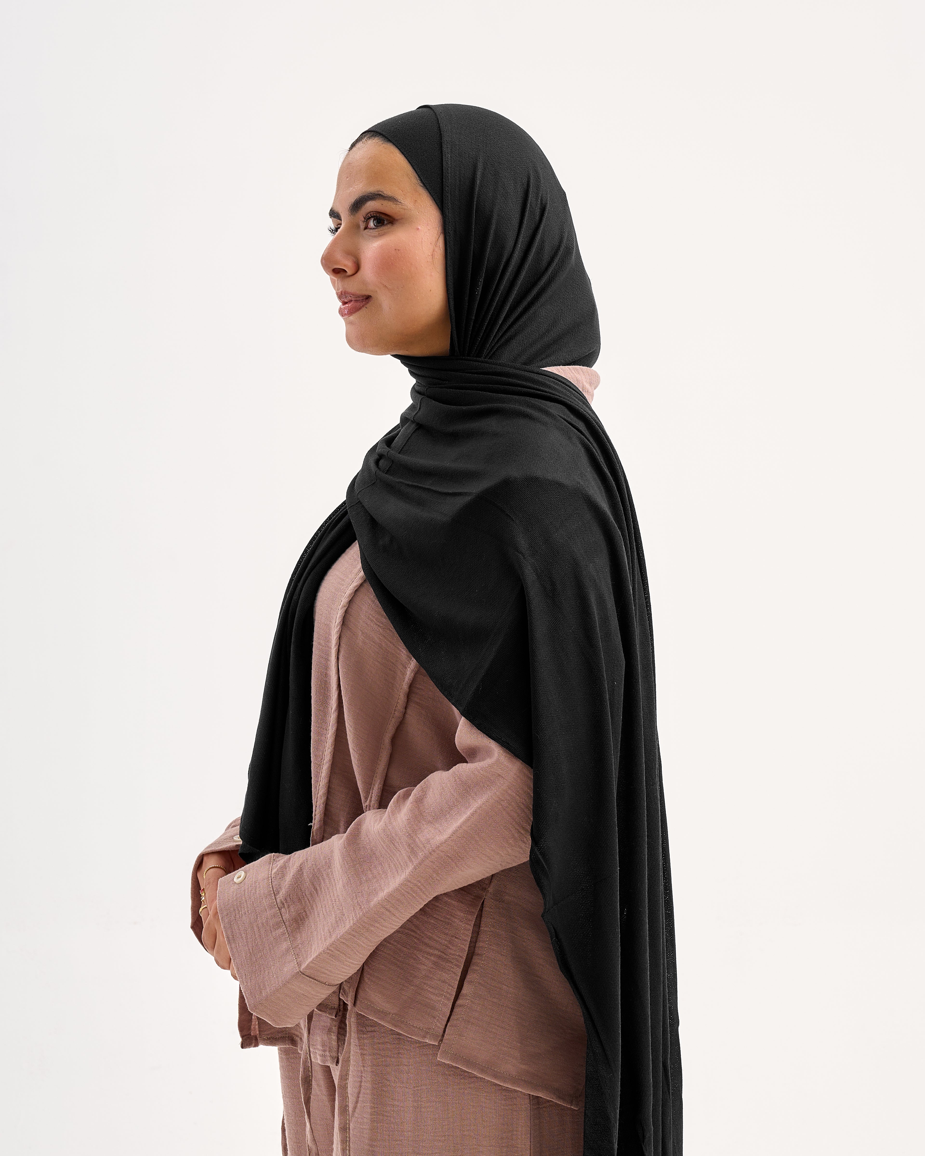 Light Weaves lycra scarf - Black