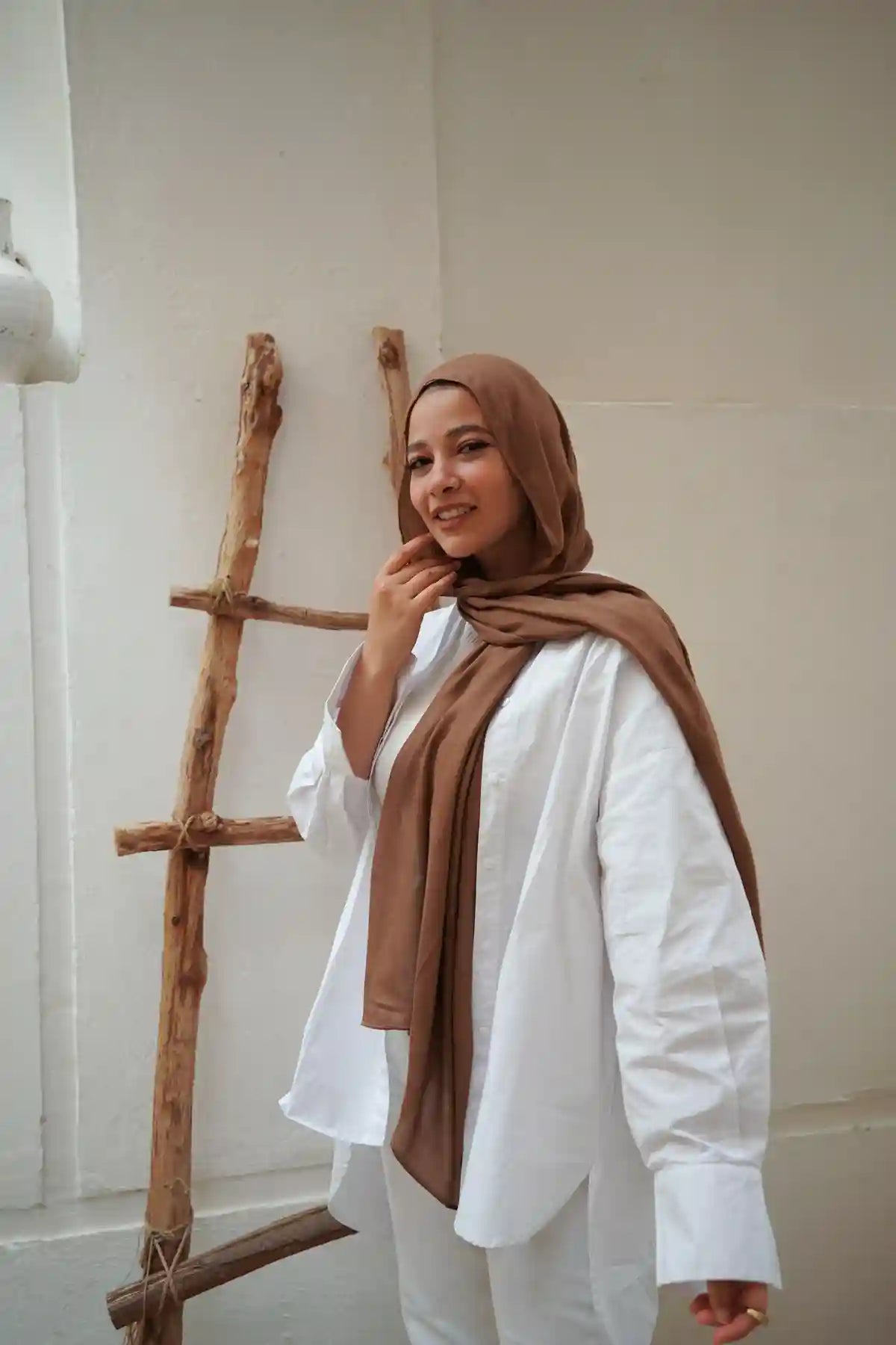 Dark Leaves Modal Soft Scarf – Everyday Luxury