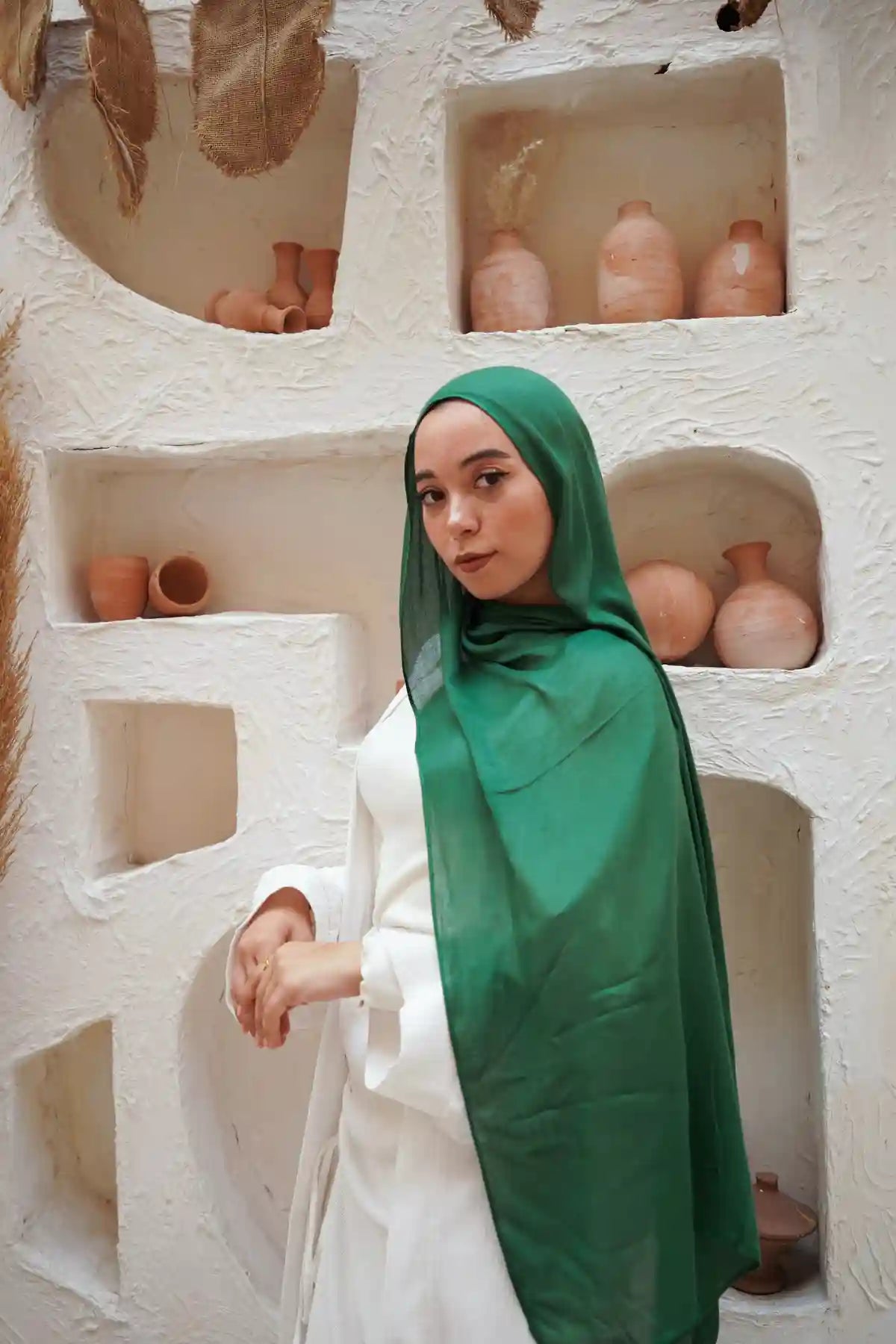 Dark Leaves Modal Soft Scarf – Everyday Luxury